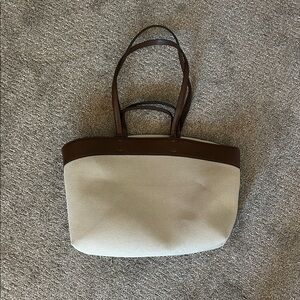 GAP Cream and Brown Tote Bag